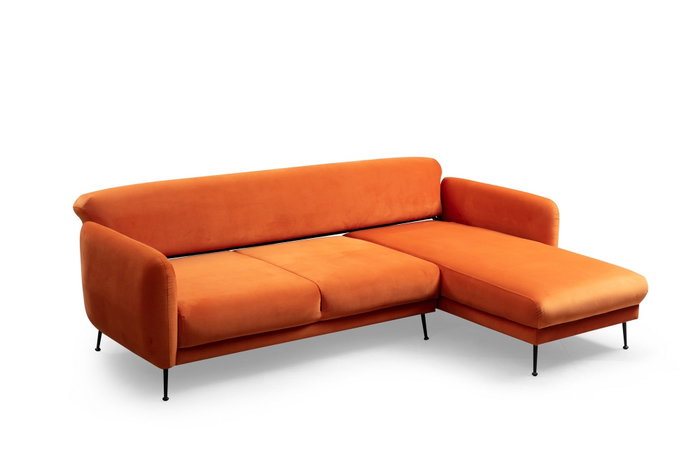 Atelier Del Sofa Sevilla Corner Right (L3+Chl) Sofá-Cama Esquinero Naranja 270 x 170 cm